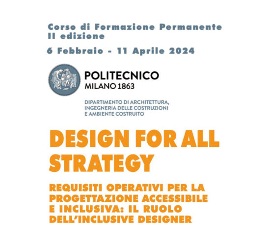 Corso Design for All POLIMI seconda edizione