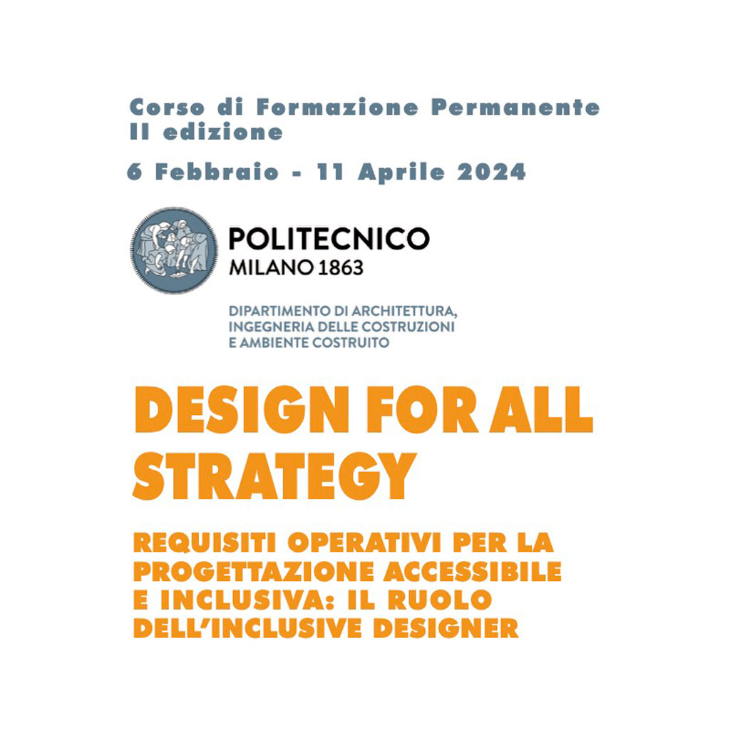 Corso Design for All POLIMI seconda edizione