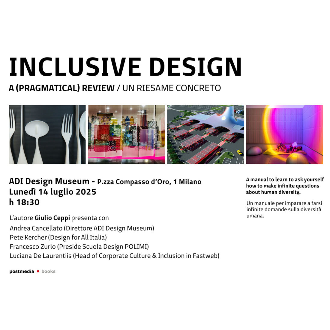 Save the date | Inclusive design Design for All Italia 14 luglio 2025